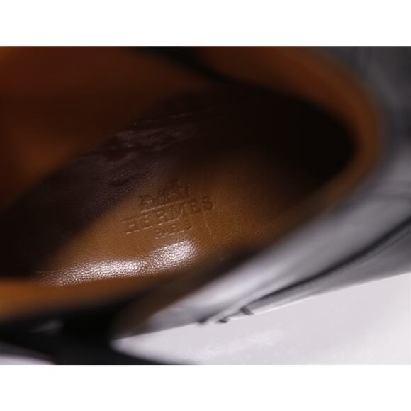 Hermes Mens Black Jodphur Leather Boots Eu 43.5 - US 10.5 +Box - Picture 12 of 12